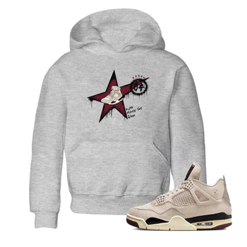 4s A Ma Maniere x Fossil Stone shirts to match jordans Kicks Make You Glow sneaker match tees 4s A Ma Maniere x Fossil Stone match shoes to clothes SNRT Sneaker Tees Youth Baby Heather Grey 1 tee