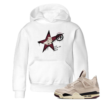 4s A Ma Maniere x Fossil Stone shirts to match jordans Kicks Make You Glow sneaker match tees 4s A Ma Maniere x Fossil Stone match shoes to clothes SNRT Sneaker Tees Youth Baby White 1 tee