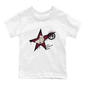 4s A Ma Maniere x Fossil Stone shirts to match jordans Kicks Make You Glow sneaker match tees 4s A Ma Maniere x Fossil Stone match shoes to clothes SNRT Sneaker Tees Youth Baby White 2 tee