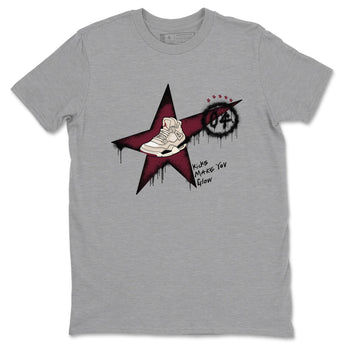 4s A Ma Maniere x Fossil Stone shirts to match jordans Kicks Make You Glow sneaker match tees 4s A Ma Maniere x Fossil Stone match shoes to clothes SNRT Sneaker Tees unisex cotton Heather Grey 2 shirts