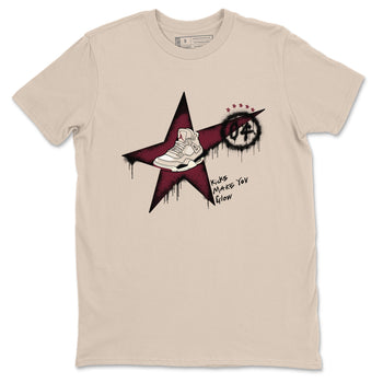 4s A Ma Maniere x Fossil Stone shirts to match jordans Kicks Make You Glow sneaker match tees 4s A Ma Maniere x Fossil Stone match shoes to clothes SNRT Sneaker Tees unisex cotton Sand 2 shirts
