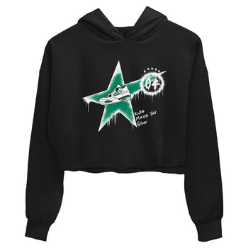 4s Oxidized Green shirts to match jordans Kicks Make You Glow sneaker match tees Air Jordan 4 Oxidized Green SNRT Sneaker Tees streetwear brand Black 2 crop tee