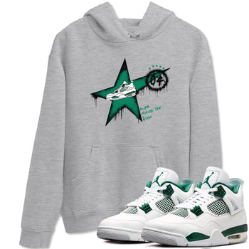 4s Oxidized Green shirts to match jordans Kicks Make You Glow sneaker match tees Air Jordan 4 Oxidized Green SNRT Sneaker Tees streetwear brand Heather Grey 1 unisex cotton tee