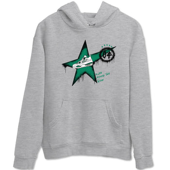 4s Oxidized Green shirts to match jordans Kicks Make You Glow sneaker match tees Air Jordan 4 Oxidized Green SNRT Sneaker Tees streetwear brand Heather Grey 2 unisex cotton tee