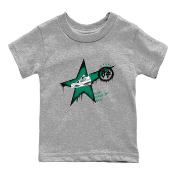 4s Oxidized Green shirts to match jordans Kicks Make You Glow sneaker match tees Air Jordan 4 Oxidized Green SNRT Sneaker Tees streetwear brand Baby and Youth Heather Grey 2 cotton tee