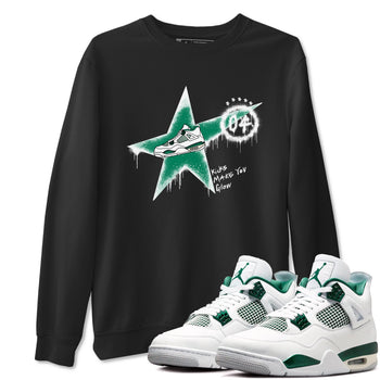 4s Oxidized Green shirts to match jordans Kicks Make You Glow sneaker match tees Air Jordan 4 Oxidized Green SNRT Sneaker Tees streetwear brand Black 1 unisex cotton tee