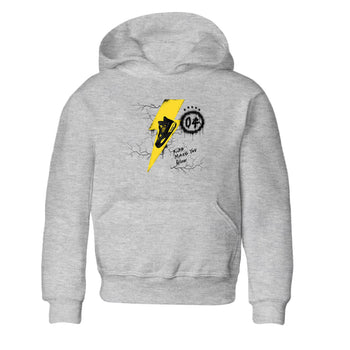 AJ4 Thunder shirts to match jordans Kicks Make You Glow sneaker match tees Air Jordan 4 Thunder SNRT Sneaker Tees streetwear brand Baby and Youth Heather Grey 2 cotton tee