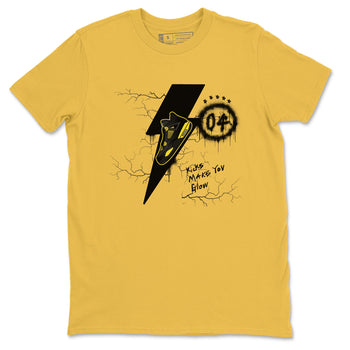 AJ4 Thunder shirts to match jordans Kicks Make You Glow sneaker match tees Air Jordan 4 Thunder SNRT Sneaker Tees streetwear brand Daisy 2 unisex cotton tee