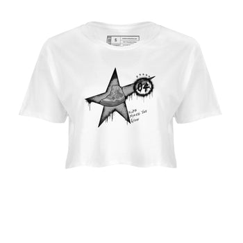 4s Wet Cement shirts to match jordans Kicks Make You Glow sneaker match tees Air Jordan 4 SE Wet Cement SNRT Sneaker Release Tees unisex cotton White 2 Crop Shirts