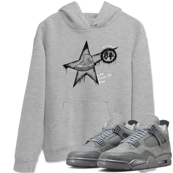 4s Wet Cement shirts to match jordans Kicks Make You Glow sneaker match tees Air Jordan 4 SE Wet Cement SNRT Sneaker Release Tees unisex cotton Heather Grey 1 crew neck shirts