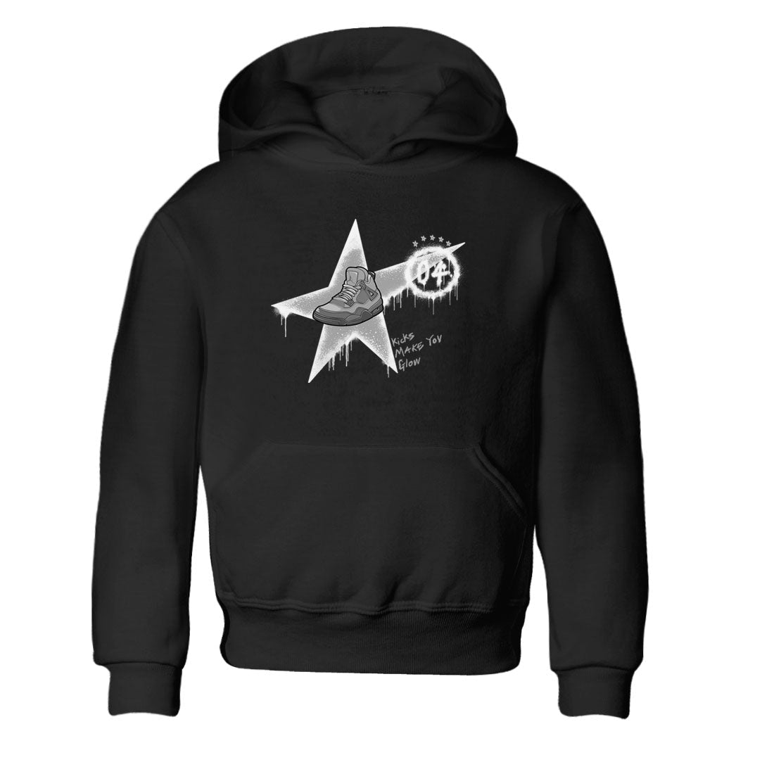 4s Wet Cement shirts to match jordans Kicks Make You Glow sneaker match tees Air Jordan 4 SE Wet Cement SNRT Sneaker Release Tees Youth Baby Black 2 crew neck shirts
