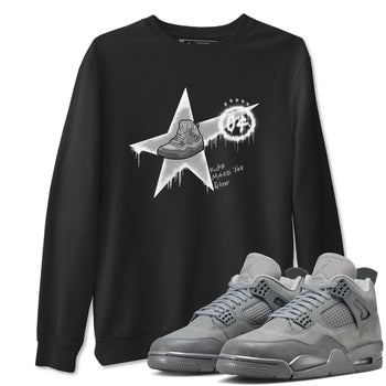 4s Wet Cement shirts to match jordans Kicks Make You Glow sneaker match tees Air Jordan 4 SE Wet Cement SNRT Sneaker Release Tees unisex cotton Black 1 crew neck shirts