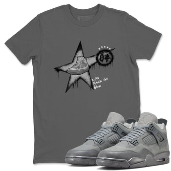 4s Wet Cement shirts to match jordans Kicks Make You Glow sneaker match tees Air Jordan 4 SE Wet Cement SNRT Sneaker Release Tees unisex cotton Cool Grey 1 crew neck shirts