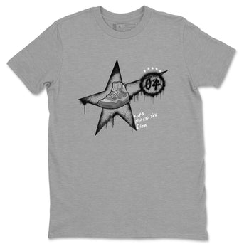 4s Wet Cement shirts to match jordans Kicks Make You Glow sneaker match tees Air Jordan 4 SE Wet Cement SNRT Sneaker Release Tees unisex cotton Heather Grey 2 crew neck shirts