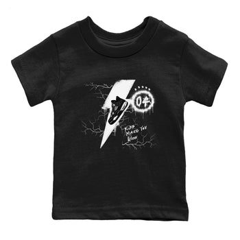 AJ4 White Thunder shirts to match jordans Kicks Make You Glow sneaker match tees Air Jordan 4 White Thunder SNRT Sneaker Tees streetwear brand Baby and Youth Black 2 cotton tee