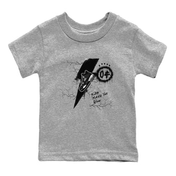 AJ4 White Thunder shirts to match jordans Kicks Make You Glow sneaker match tees Air Jordan 4 White Thunder SNRT Sneaker Tees streetwear brand Baby and Youth Heather Grey 2 cotton tee