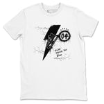 AJ4 White Thunder shirts to match jordans Kicks Make You Glow sneaker match tees Air Jordan 4 White Thunder SNRT Sneaker Tees streetwear brand White 2 unisex cotton tee