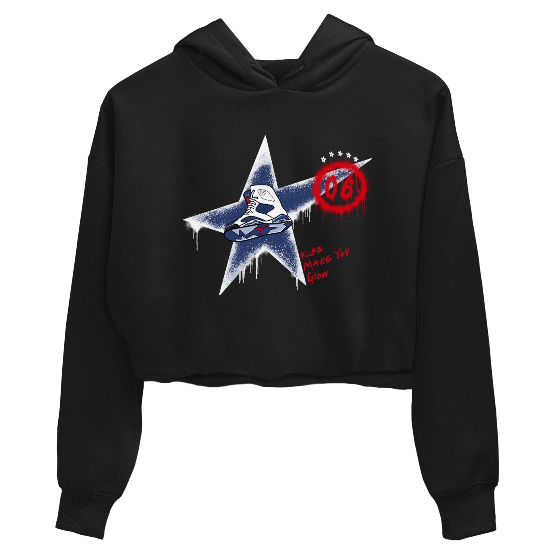6s Olympic shirt to match jordans Kicks Make You Glow sneaker tees Air Jordan 6 Olympic SNRT Sneaker Release Tees Black 2 crop length shirt