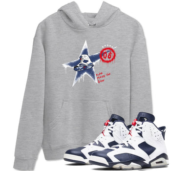 6s Olympic shirt to match jordans Kicks Make You Glow sneaker tees Air Jordan 6 Olympic SNRT Sneaker Release Tees unisex cotton Heather Grey 1 crew neck shirt