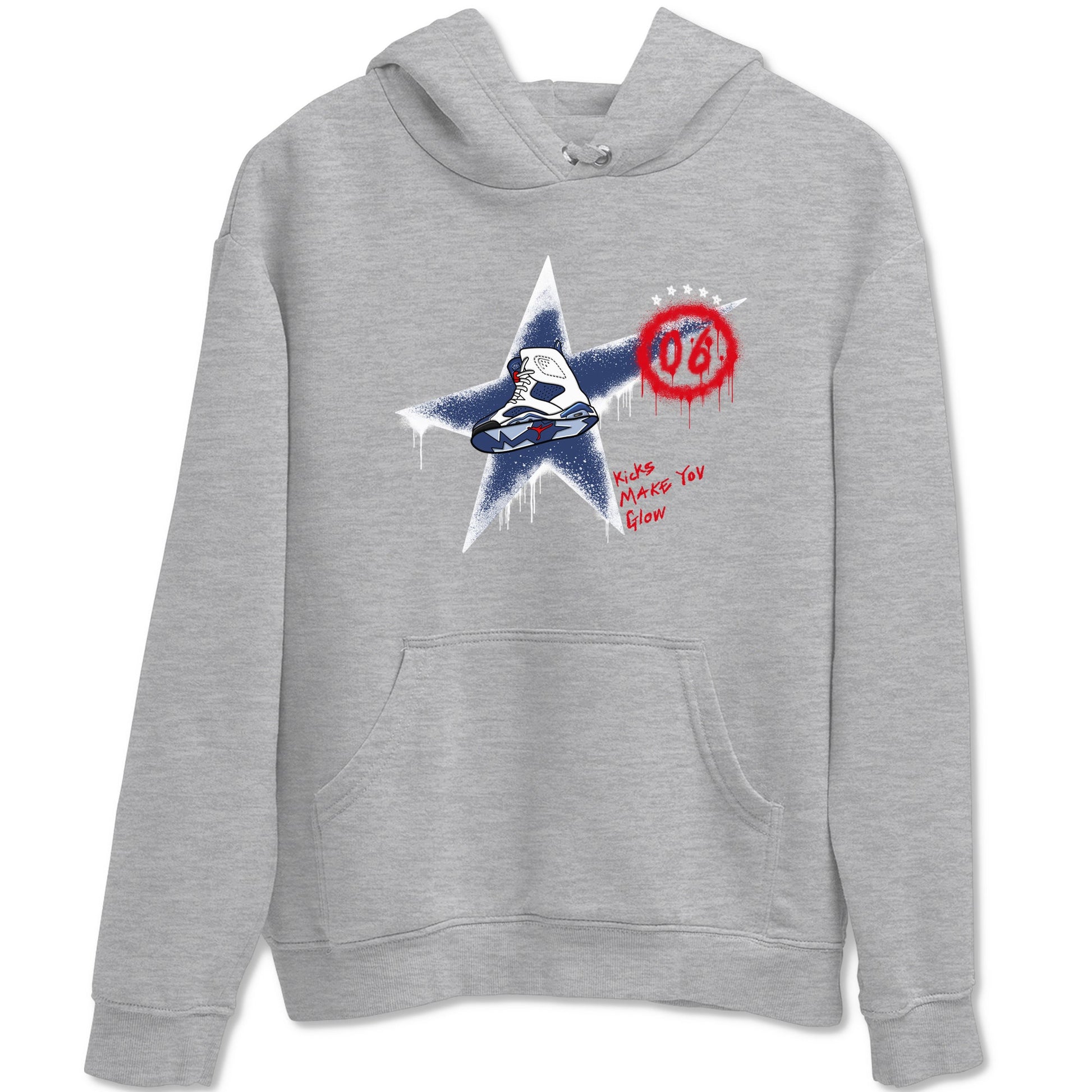 6s Olympic shirt to match jordans Kicks Make You Glow sneaker tees Air Jordan 6 Olympic SNRT Sneaker Release Tees unisex cotton Heather Grey 2 crew neck shirt