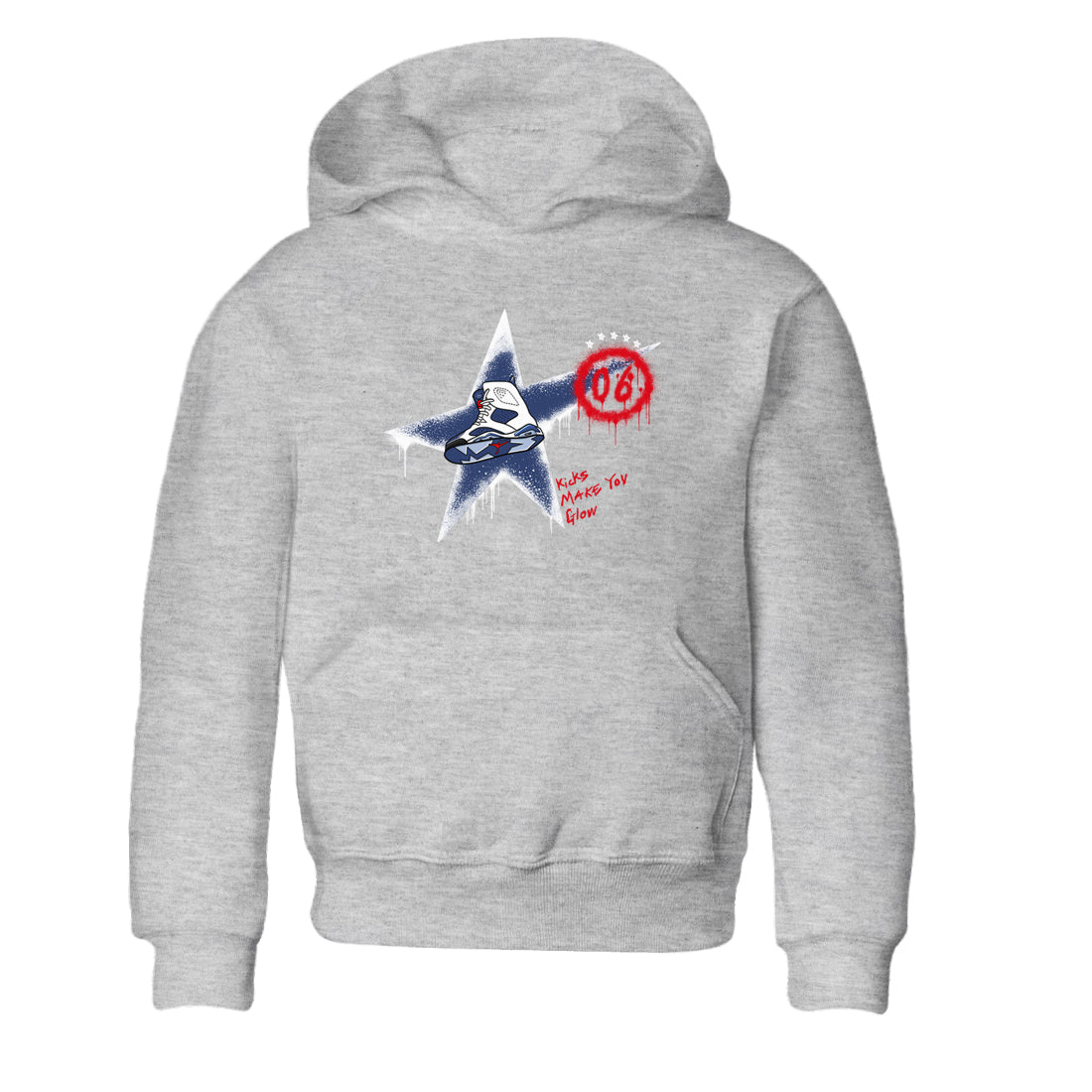 6s Olympic shirt to match jordans Kicks Make You Glow sneaker tees Air Jordan 6 Olympic SNRT sneaker release tees baby toddler Heather Grey 2 cotton Shirt