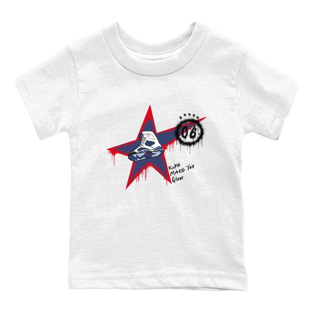 6s Olympic shirt to match jordans Kicks Make You Glow sneaker tees Air Jordan 6 Olympic SNRT sneaker release tees baby toddler White 2 cotton Shirt