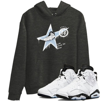 6s White Black shirt to match jordans Kicks Make You Glow sneaker tees Air Jordan 6 White Black SNRT Sneaker Release Tees unisex cotton Charcoal Heather 1 crew neck shirt