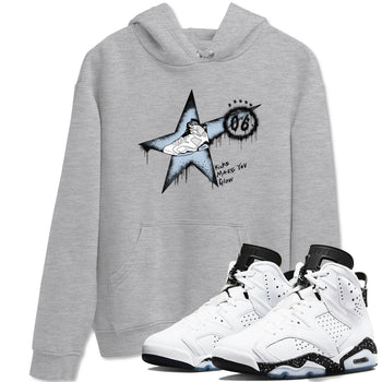 6s White Black shirt to match jordans Kicks Make You Glow sneaker tees Air Jordan 6 White Black SNRT Sneaker Release Tees unisex cotton Heather Grey 1 crew neck shirt