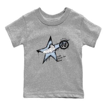 6s White Black shirt to match jordans Kicks Make You Glow sneaker tees Air Jordan 6 White Black SNRT sneaker release tees baby toddler Heather Grey 2 cotton Shirt