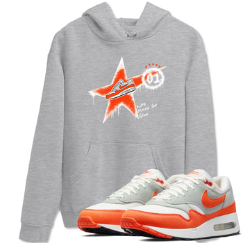 Air Max 1 OG '86 'Summit White and Cosmic Clay shirts to match jordans Kicks Make You Glow sneaker match tees Air Max 1 Cosmic Clay match shoes to clothes SNRT Sneaker Tees unisex cotton Heather Grey 1 shirts