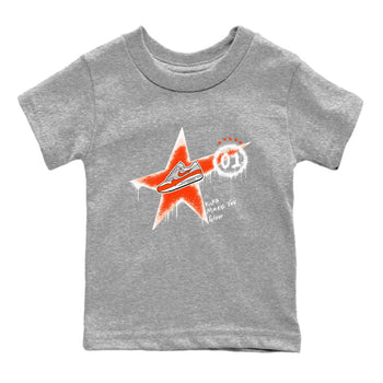 Air Max 1 OG '86 'Summit White and Cosmic Clay shirts to match jordans Kicks Make You Glow sneaker match tees Air Max 1 Cosmic Clay match shoes to clothes SNRT Sneaker Tees Youth Baby Heather Grey 2 tee
