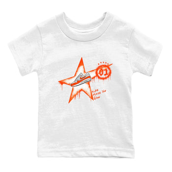 Air Max 1 OG '86 'Summit White and Cosmic Clay shirts to match jordans Kicks Make You Glow sneaker match tees Air Max 1 Cosmic Clay match shoes to clothes SNRT Sneaker Tees Youth Baby White 2 tee