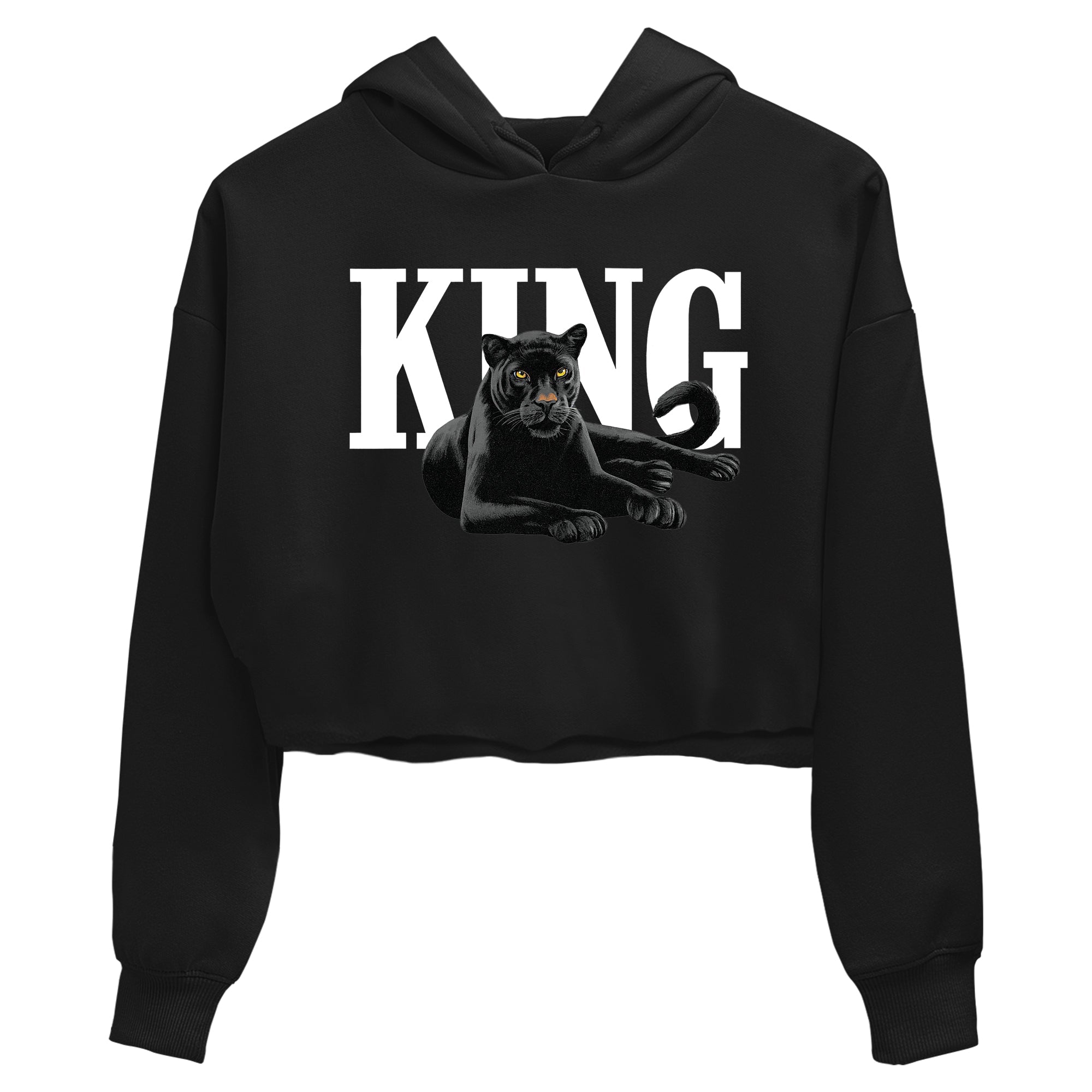 Sneaker match tees – Sneaker Tees To Match Air Jordan 4 Black Cat Shoes – King Black Cat 2 Crop T-Shirt Black 2