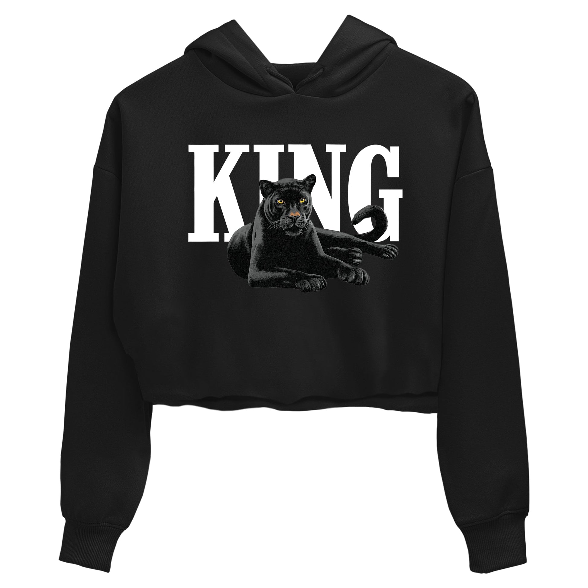Sneaker match tees – Sneaker Tees To Match Air Jordan 4 Black Cat Shoes – King Black Cat 2 Crop T-Shirt Black 2
