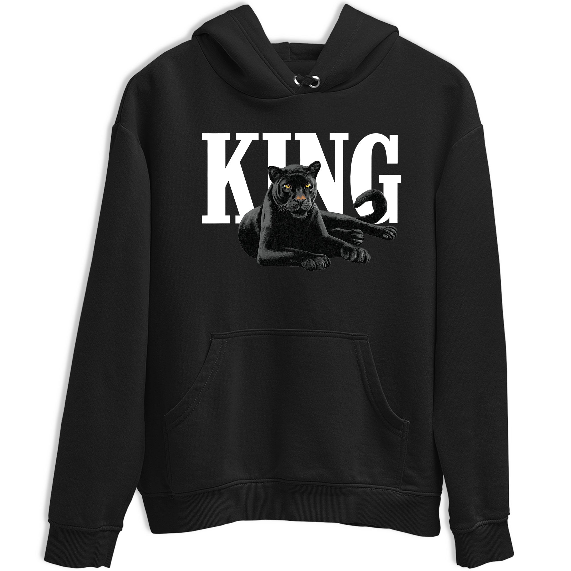 Sneaker match tees – Sneaker Tees To Match Air Jordan 4 Black Cat Shoes – King Black Cat 2 Tee Black 2