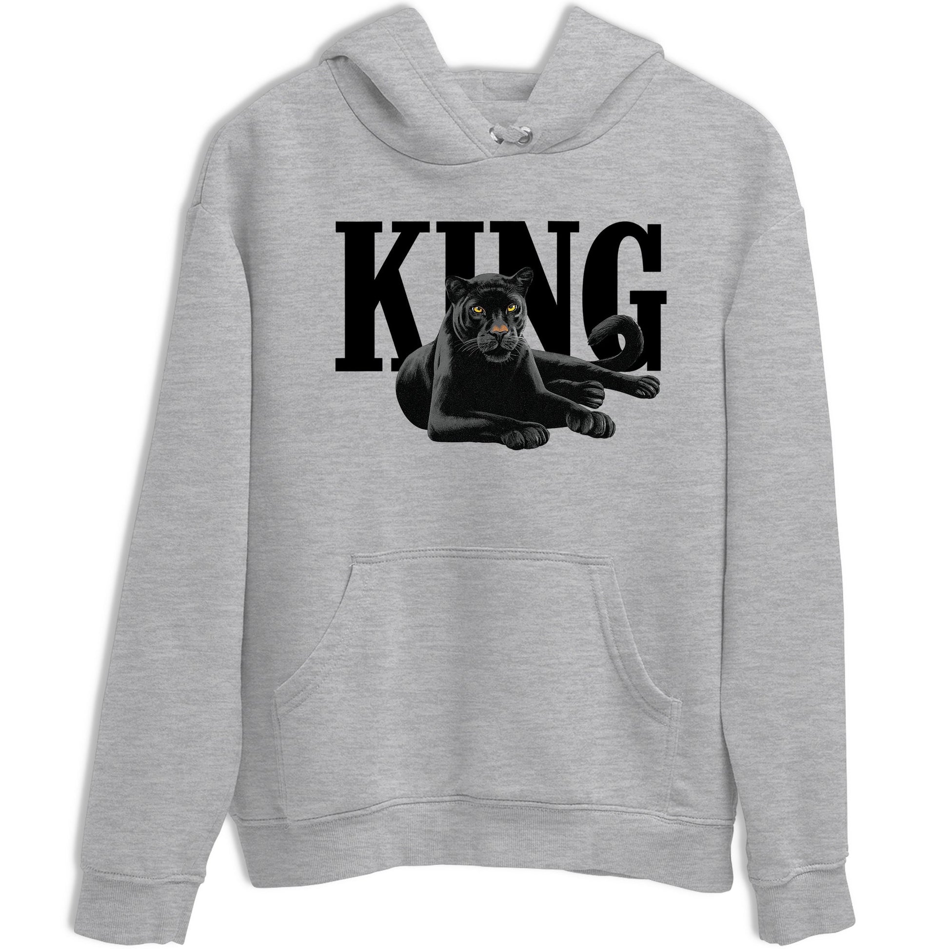 Sneaker match tees – Sneaker Tees To Match Air Jordan 4 Black Cat Shoes – King Black Cat 2 Tee Heather Grey 2