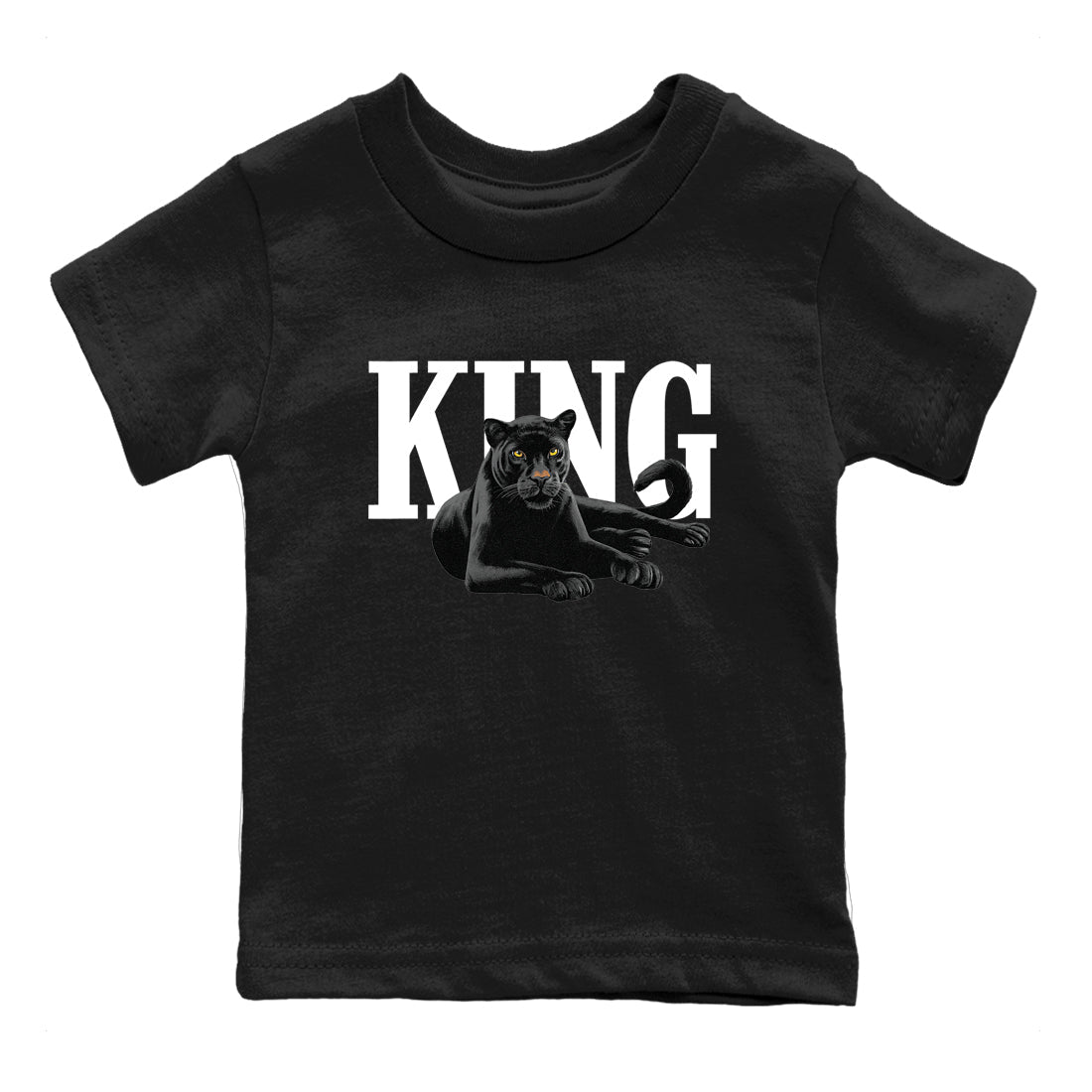 Sneaker match tees – Sneaker Tees To Match Air Jordan 4 Black Cat Shoes – King Black Cat 2 Kids T-Shirt Black 2