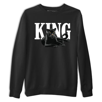 Sneaker match tees – Sneaker Tees To Match Air Jordan 4 Black Cat Shoes – King Black Cat 2 Tee Black 2