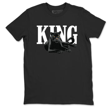 Sneaker match tees – Sneaker Tees To Match Air Jordan 4 Black Cat Shoes – King Black Cat 2 Tee Black 2