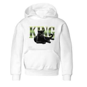 Sneaker match tees – Sneaker Tees To Match Air Foamposite One Pine Green Shoes – King Black Cat Kids T-Shirt White 2