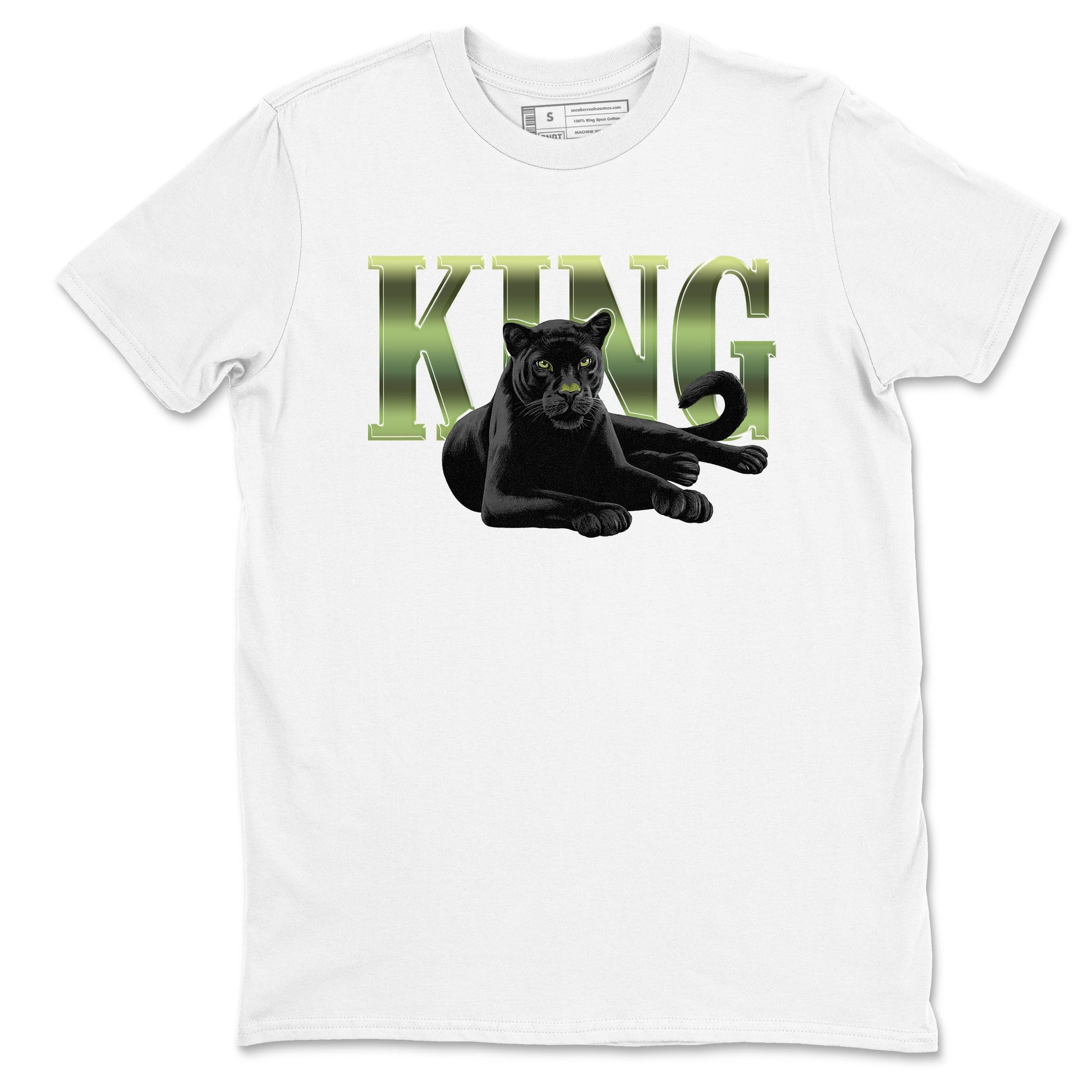 Sneaker match tees – Sneaker Tees To Match Air Foamposite One Pine Green Shoes – King Black Cat Tee White 2