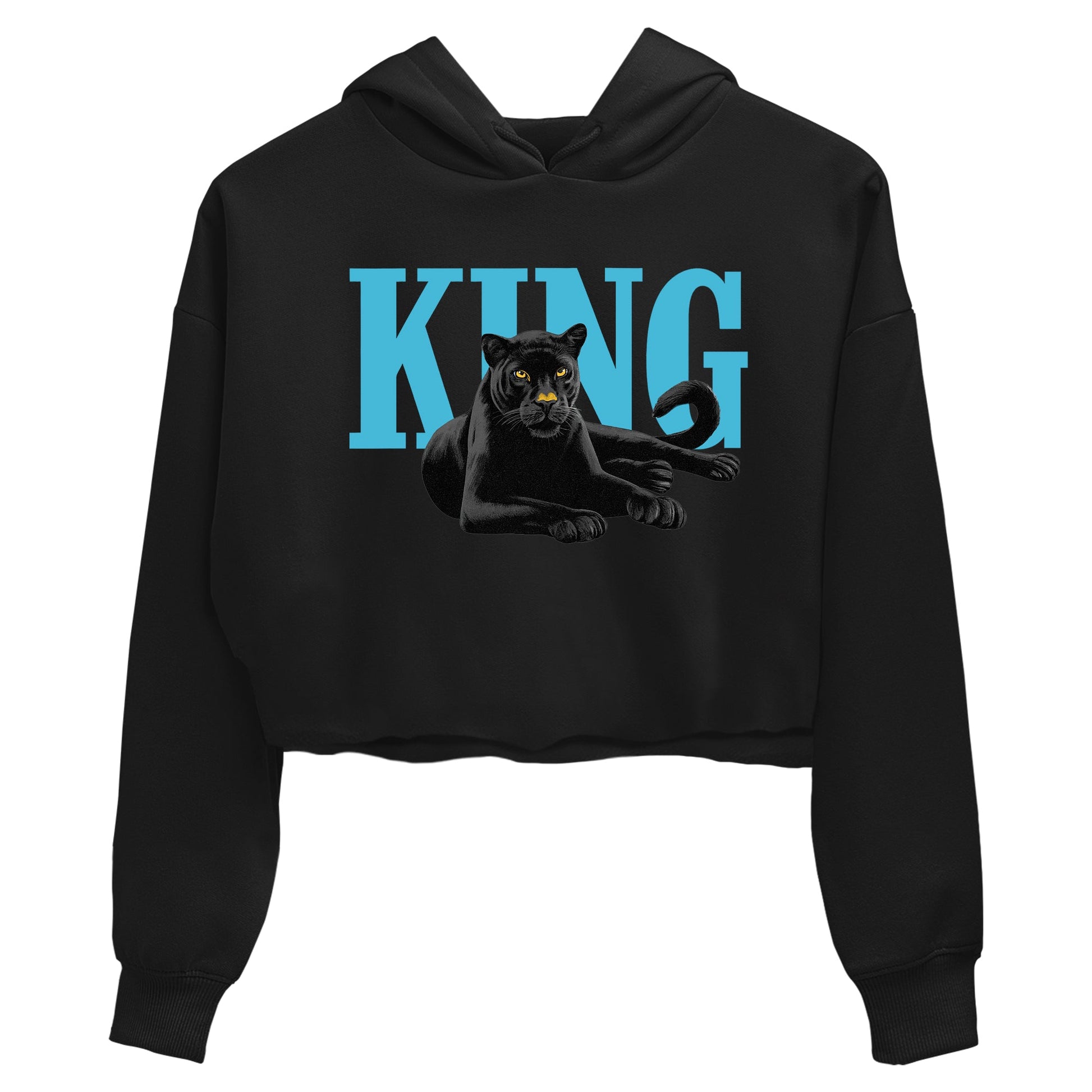 Sneaker match tees – Sneaker Tees To Match Air Jordan 11 Gamma Shoes – King Black Cat Crop T-Shirt Black 2