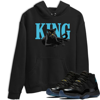 Sneaker match tees – Sneaker Tees To Match Air Jordan 11 Gamma Shoes – King Black Cat Tee Black 1