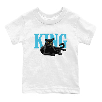 Sneaker match tees – Sneaker Tees To Match Air Jordan 11 Gamma Shoes – King Black Cat Kids T-Shirt White 2