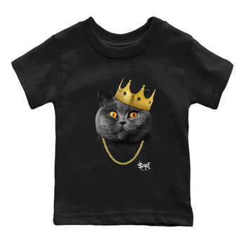 4s Black Cat shirts to match jordans King Black Cat sneaker match tees Air Jordan 4 Black Cat match shoes to clothes SNRT Sneaker Tees Youth Baby Black 2 tee