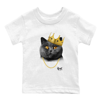 4s Black Cat shirts to match jordans King Black Cat sneaker match tees Air Jordan 4 Black Cat match shoes to clothes SNRT Sneaker Tees Youth Baby White 2 tee