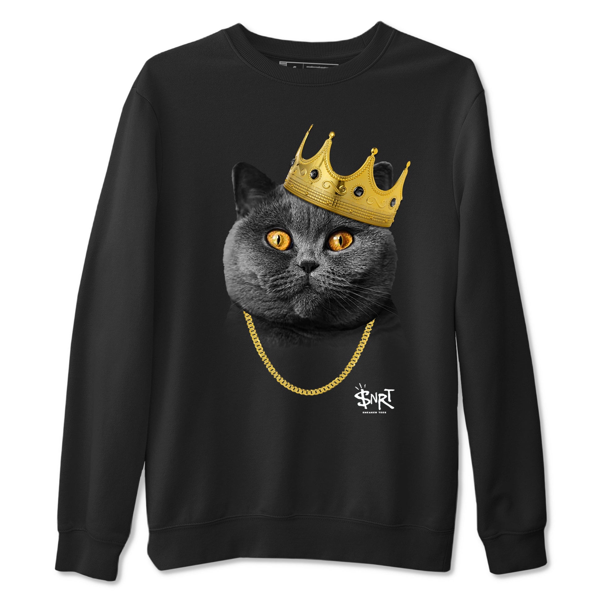 4s Black Cat shirts to match jordans King Black Cat sneaker match tees Air Jordan 4 Black Cat match shoes to clothes SNRT Sneaker Tees unisex cotton Black 2 shirts