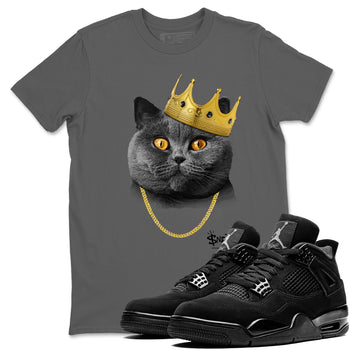 4s Black Cat shirts to match jordans King Black Cat sneaker match tees Air Jordan 4 Black Cat match shoes to clothes SNRT Sneaker Tees unisex cotton Cool Grey 1 shirts
