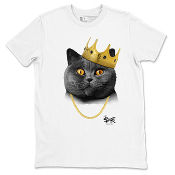 4s Black Cat shirts to match jordans King Black Cat sneaker match tees Air Jordan 4 Black Cat match shoes to clothes SNRT Sneaker Tees unisex cotton White 2 shirts
