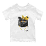 5s Black Cat Shirts To Match Jordans King Black Cat sneaker match tees Air Jordan 5 Black Cat Tee SNRT Sneaker Release Tees Youth Baby White 2 crew neck shirts